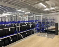 Zintegrowany System Magazynowania Opon w Toyocie Zintegrowane regały na opony